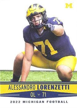 2022 Valiant Michigan Wolverines #125 Alessandro Lorenzetti Front