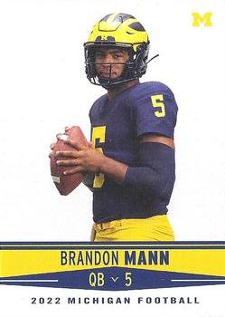 2022 Valiant Michigan Wolverines #126 Brandon Mann Front