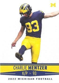 2022 Valiant Michigan Wolverines #127 Charlie Mentzer Front