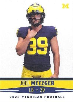 2022 Valiant Michigan Wolverines #128 Joel Metzger Front