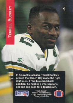 1993 Playoff #9 Terrell Buckley Back