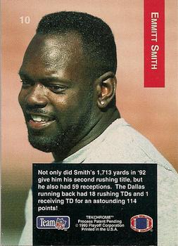 1993 Playoff #10 Emmitt Smith Back