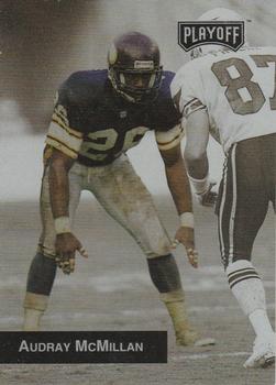 1993 Playoff #49 Audray McMillian Front