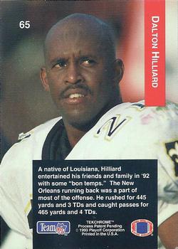 1993 Playoff #65 Dalton Hilliard Back