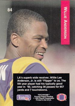 1993 Playoff #84 Willie Anderson Back