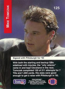 1993 Playoff #125 Mike Tomczak Back