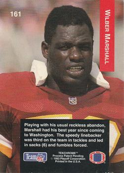 1993 Playoff #161 Wilber Marshall Back