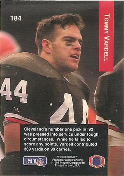 1993 Playoff #184 Tommy Vardell Back