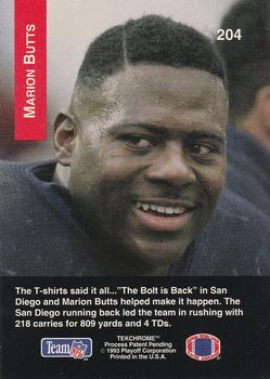1993 Playoff #204 Marion Butts Back