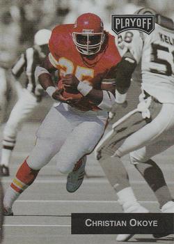 1993 Playoff #211 Christian Okoye Front
