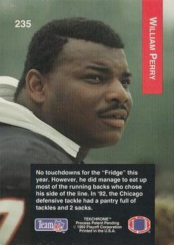 1993 Playoff #235 William Perry Back