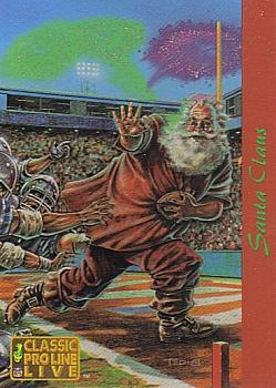 1993 NFL Properties Christmas #NNO Santa Claus Front