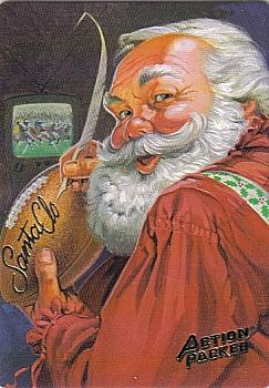 1993 NFL Properties Christmas #SC1 Santa Claus Front