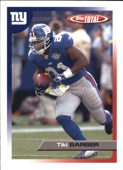2005 Topps Total - Team Checklists #TC21 Tiki Barber Front
