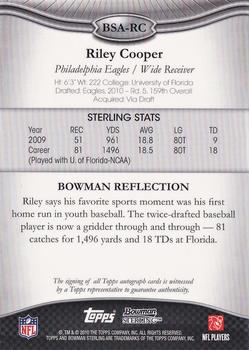 2010 Bowman Sterling #BSA-RC Riley Cooper  Back