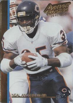 1992 Action Packed - 24-Kt. Gold #7G Neal Anderson Front