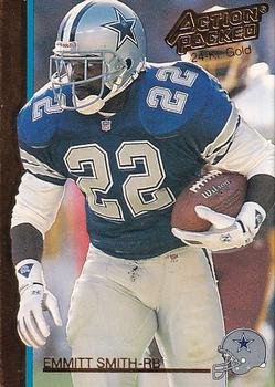 1992 Action Packed - 24-Kt. Gold #9G Emmitt Smith Front