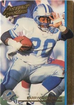 1992 Action Packed - 24-Kt. Gold #13G Barry Sanders Front