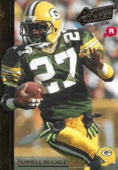 1992 Action Packed Rookie/Update - 24K Gold #4G Terrell Buckley Front