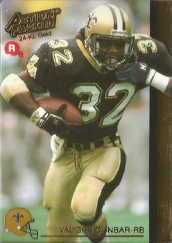 1992 Action Packed Rookie/Update - 24K Gold #18G Vaughn Dunbar Front