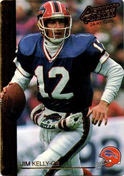 1992 Action Packed Rookie/Update - 24K Gold #26G Jim Kelly Front