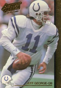 1992 Action Packed Rookie/Update - 24K Gold #32G Jeff George Front