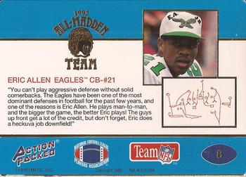 1992 Action Packed All-Madden #8 Eric Allen Back