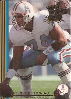 1992 Action Packed All-Madden #19 Bruce Matthews Front