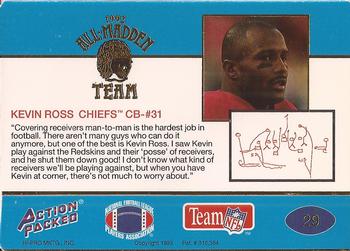 1992 Action Packed All-Madden #29 Kevin Ross Back