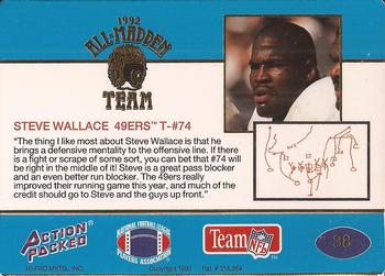 1992 Action Packed All-Madden #38 Steve Wallace Back