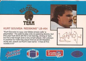 1992 Action Packed All-Madden #40 Kurt Gouveia Back