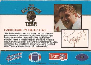 1992 Action Packed All-Madden #43 Harris Barton Back