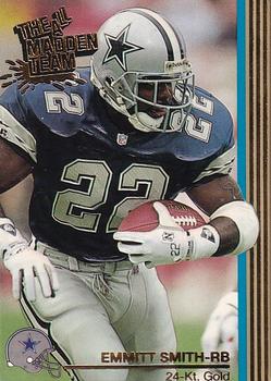 1992 Action Packed All-Madden - 24K Gold #1G Emmitt Smith Front