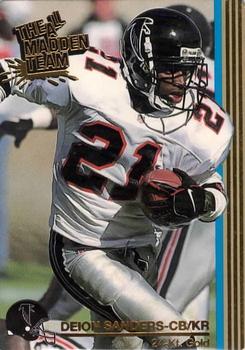 1992 Action Packed All-Madden - 24K Gold #3G Deion Sanders Front
