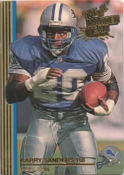 1992 Action Packed All-Madden - 24K Gold #5G Barry Sanders Front