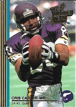 1992 Action Packed All-Madden - 24K Gold #9G Cris Carter Front