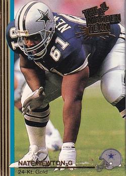 1992 Action Packed All-Madden - 24K Gold #14G Nate Newton Front