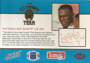 1992 Action Packed All-Madden - 24K Gold #20G Pat Swilling Back