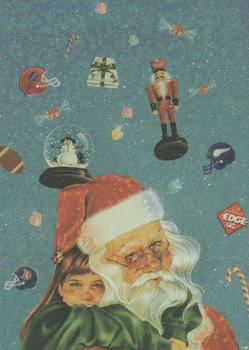 1994 NFL Properties Christmas #NNO Santa Claus Front