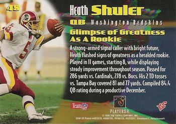 1995 Stadium Club Members Only 50 #48 Heath Shuler Back
