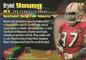 1995 Stadium Club Members Only 50 #49 Bryant Young Back