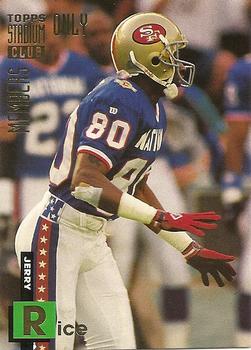 1994 Stadium Club Members Only 50 #1 Jerry Rice Front