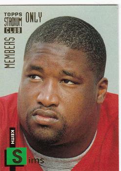 1994 Stadium Club Members Only 50 #36 Keith Sims Front
