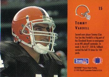 1993 Playoff Contenders #15 Tommy Vardell Back