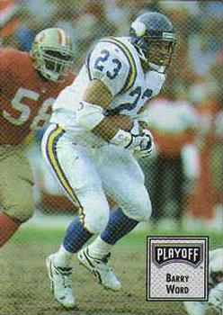 1993 Playoff Contenders #3 Barry Word Front