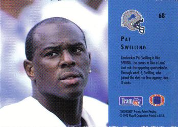 1993 Playoff Contenders #68 Pat Swilling Back