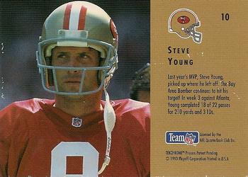 1993 Playoff Contenders #10 Steve Young Back