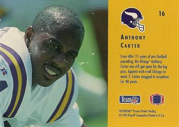 1993 Playoff Contenders #16 Anthony Carter Back