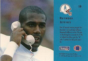 1993 Playoff Contenders #19 Haywood Jeffires Back