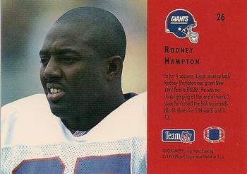 1993 Playoff Contenders #26 Rodney Hampton Back
